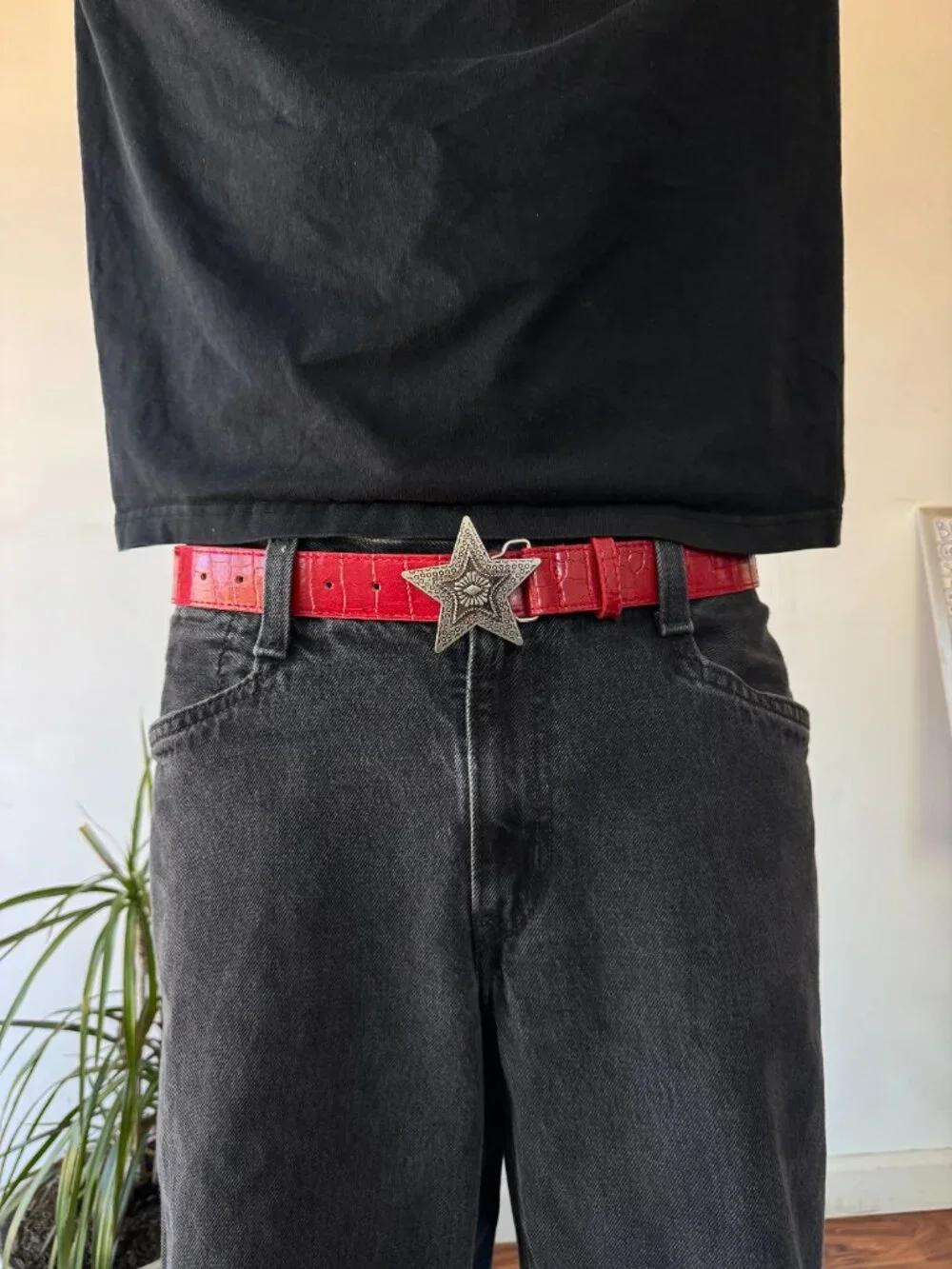 Red Star Belt Silver Brand NEw